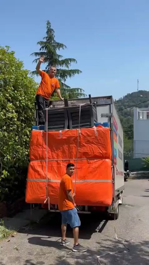 Kamyona brandalı yük sabitleme videosu
